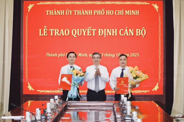 Thành ủy TP.HCM bổ nhiệm 2 thư ký Bí thư Trần Lưu Quang Thành ủy TP.HCM bổ nhiệm 2 thư ký Bí thư Trần Lưu Quang