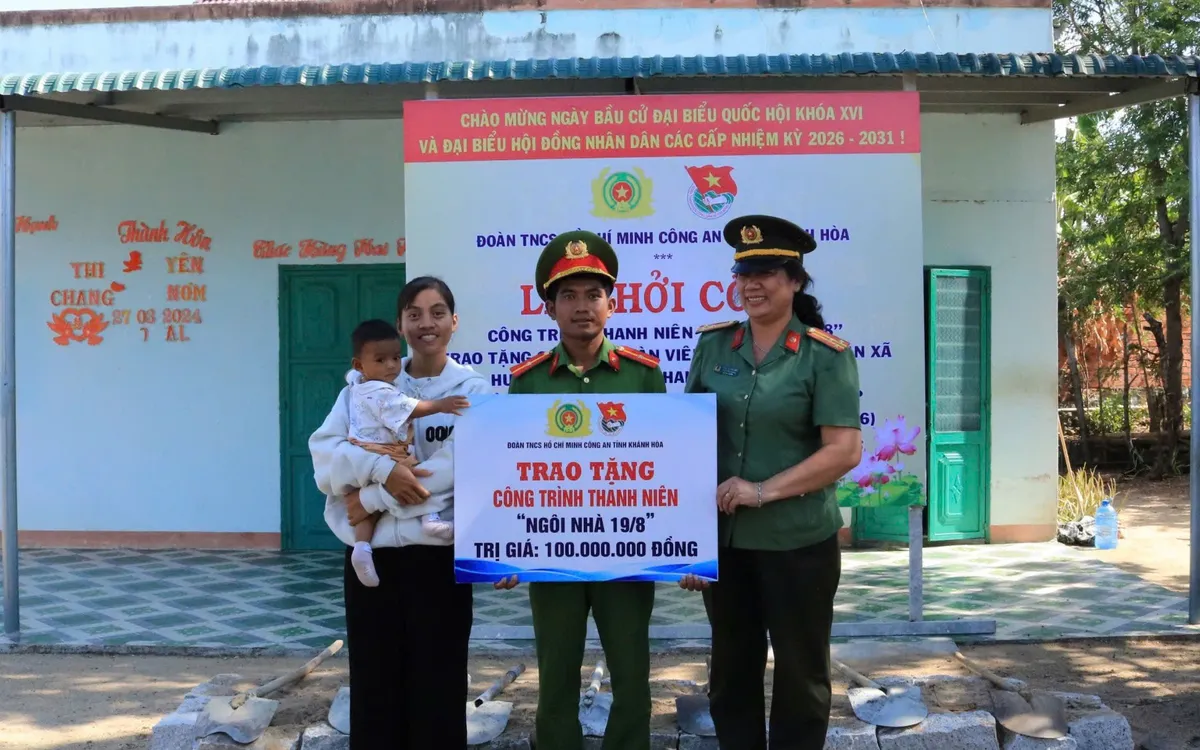 “Ngôi nhà 19/8” - công trình nghĩa tình của tuổi trẻ Công an Khánh Hòa